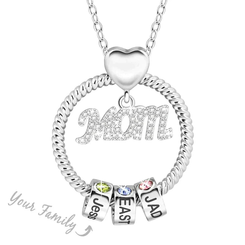 Personalized Necklace - "Ring Mom"