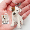 Personalized Keychain - Happiness Is A Warm Puppy