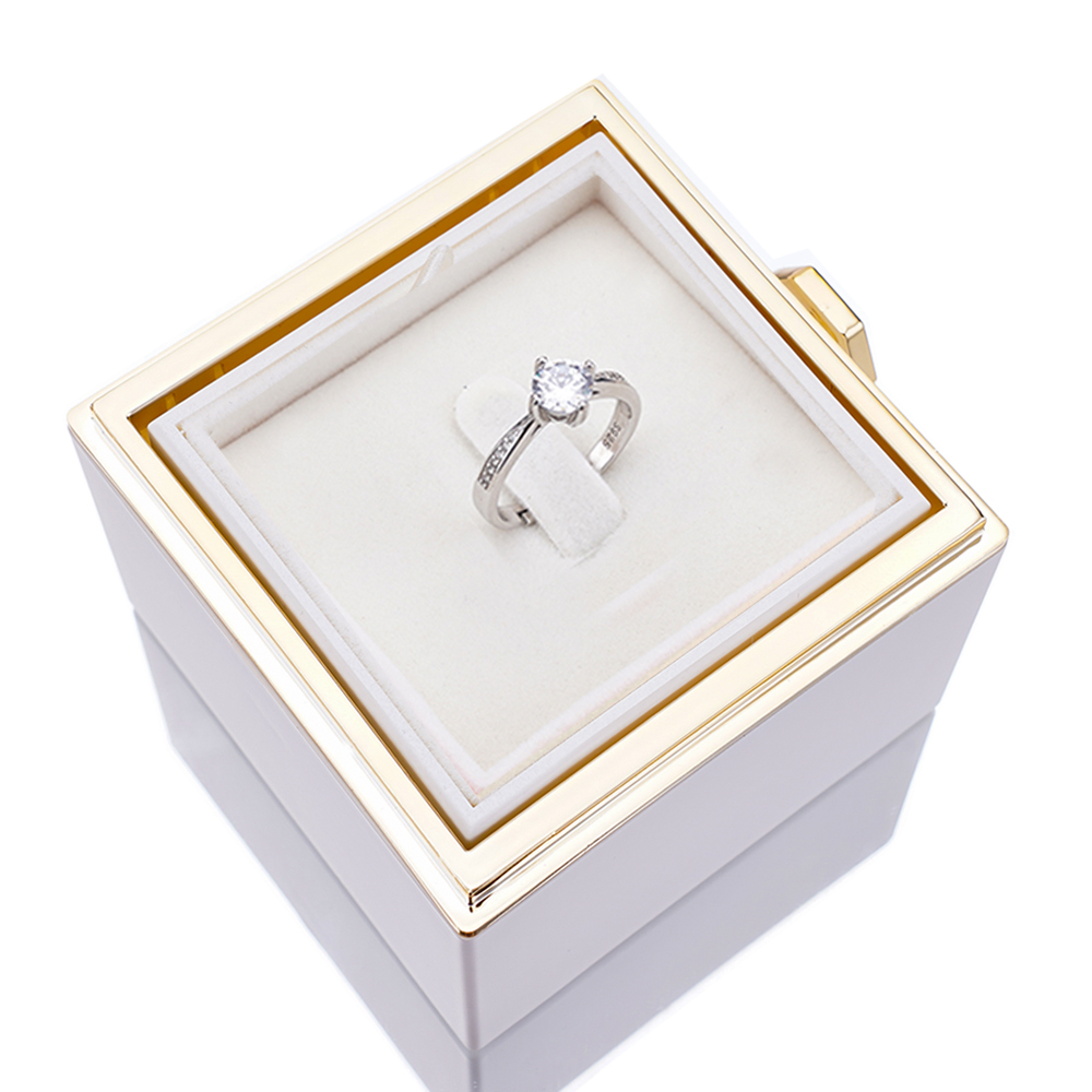 Eternal Rose Box - Ring & Real Rose