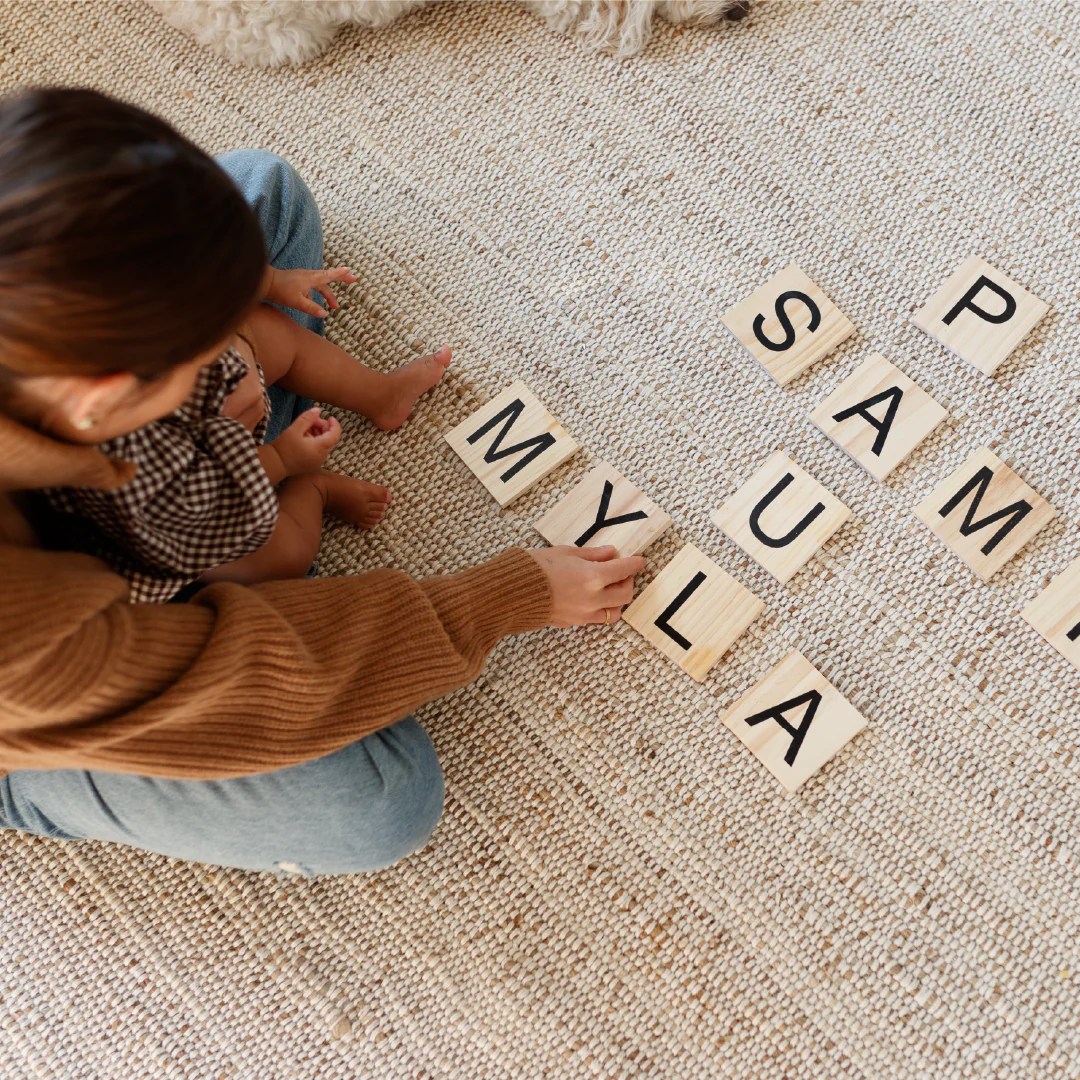 Personalized Crossword Wall Tile