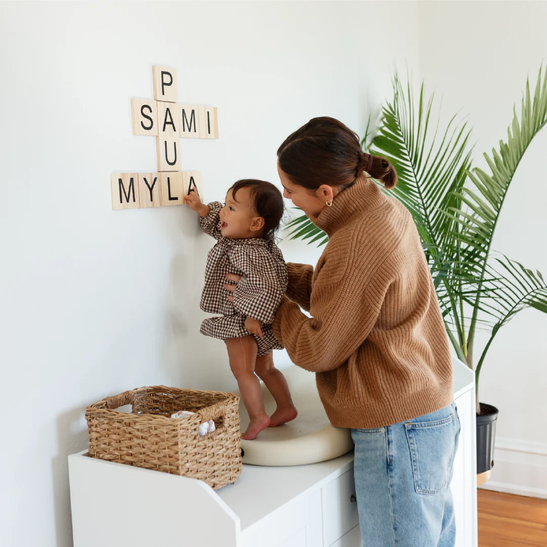 Personalized Crossword Wall Tile