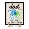 Best Dad Grandpa Ever Hands Down - Personalized Wooden Plaque